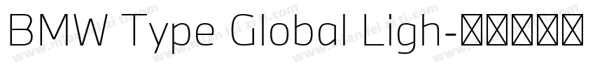 BMW Type Global Ligh字体转换
